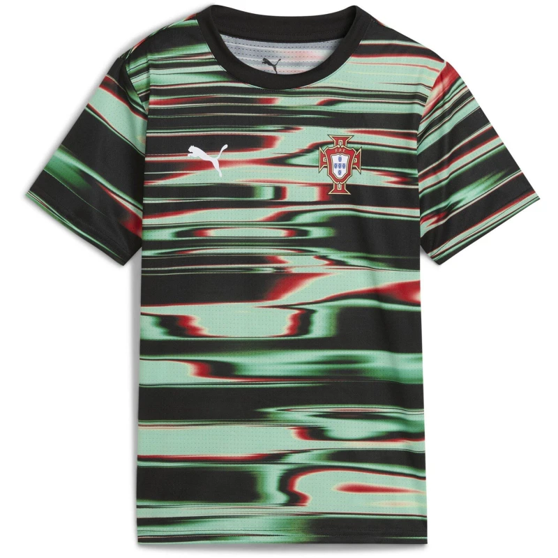 Image of Puma Fpf Prematch Ss Jersey Jr T-Shirt Unisex Kids Peacoat/Whit unisex 5-6 Yrs