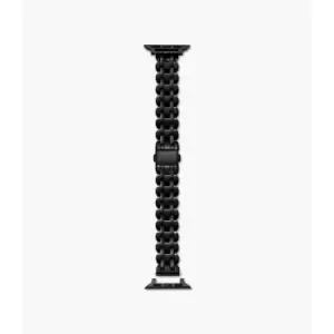Image of Kate Spade New York Womens Stainless Steel Scallop 38Mm/40Mm/41Mm Bracelet Band For Apple Watch - Black
