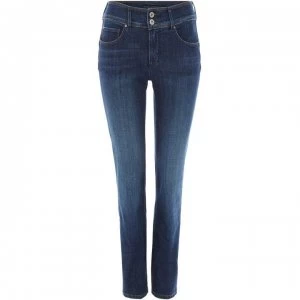 Image of Salsa Push In Secret Sculpting Slim Jean - Denim Mid Wash