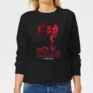 Image of Chucky Love Kills Womens Sweatshirt - Black - L