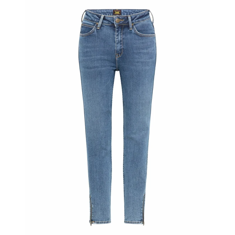 Image of Lee Womens jeans Lee Scarlett High Zip in Mid Ely Bleu Female 27x31