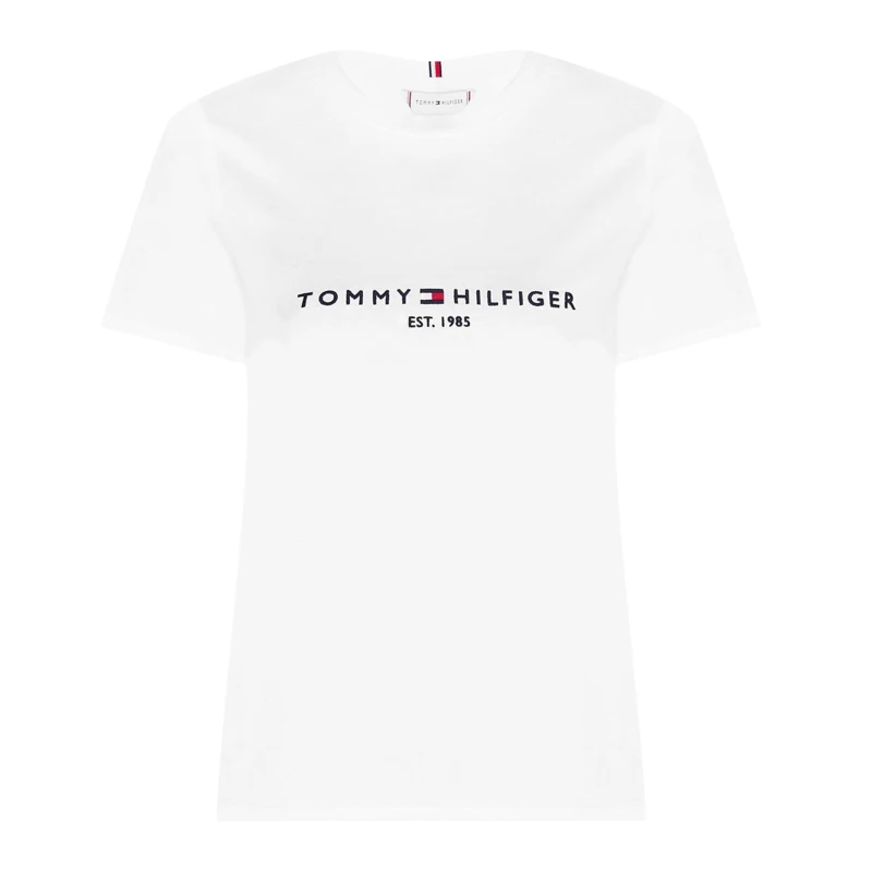 Image of Tommy Hilfiger Essential T Shirt White YBR female 8 (XS)