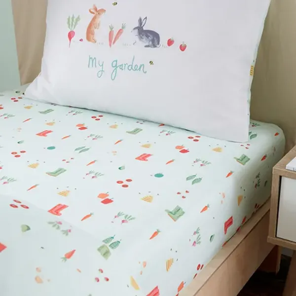 Image of Rhs My Allotment Duvet Cover Multi W01MT Unisex Double,Single