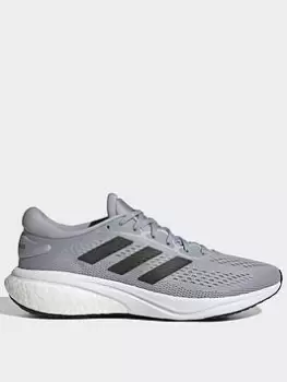 Image of adidas Performance Supernova 2.0 Trainers - Silver/Black, Silver/Black, Size 10, Men