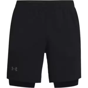 image of Under Armour Launch 7" 2-In-1 Short - Black