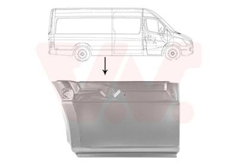 Image of VAN WEZEL Side panel VAN WEZEL 2978142