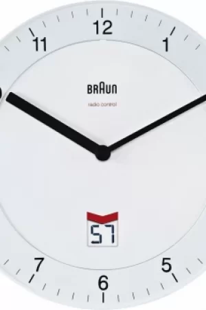 Image of Braun Clocks Wall Radio Controlled BNC006WHWH-MSF