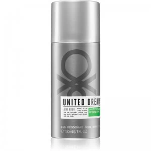 image of Benetton United Dreams Aim High Deodorant For Him 150ml