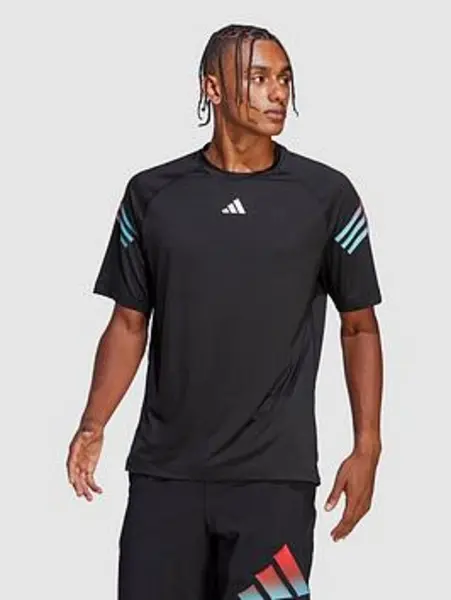 Image of adidas 3 Stripe T-Shirt Mens - Size XS