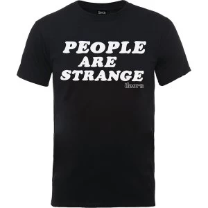 Image of The Doors - People Are Strange Unisex Large T-Shirt - Black