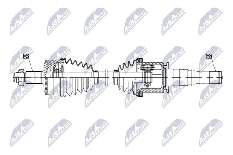 Image of NTY Drive shaft NTY NPW-LR-043