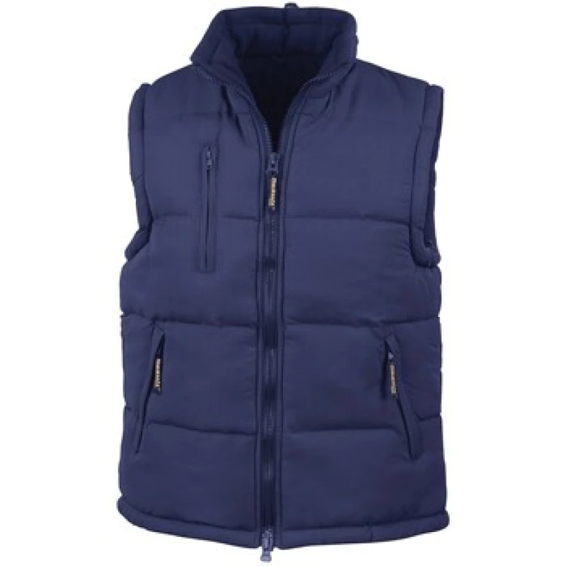 Image of Result Result Men Padded Body Warmer in Navy Size: X-Small Navy XS Male 5063527385628