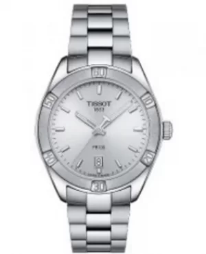 Tissot T-Classic PR 100 Silver Dial Stainless Steel Womens Watch T101.910.11.031.00 T101.910.11.031.00