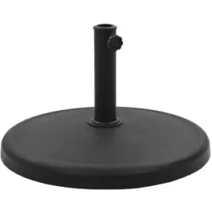 Image of Parasol Base Round Polyresin 19 kg Black Vidaxl Black