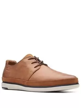 Image of Clarks Bratton Lace Shoes - Dark Tan, Dark Tan, Size 11, Men