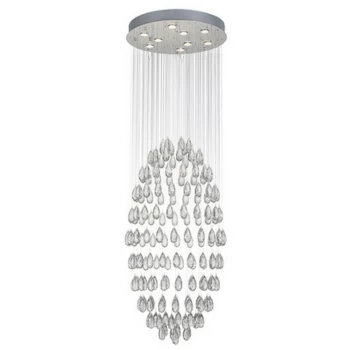 image of Linea Verdace Lighting - Linea Verdace Cluster Pendant Ceiling Light Chrome