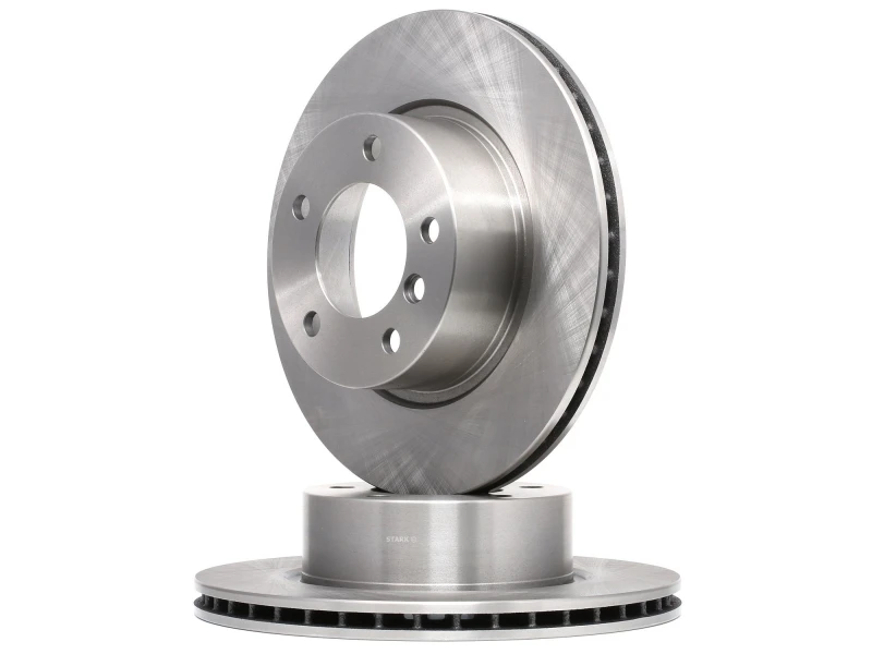 Image of STARK SKBD-0020157 Brake disc Front Axle, Vented, Cast Iron, Uncoated, Untreated, without bolts/screws Cast Iron Brake Disc (82)