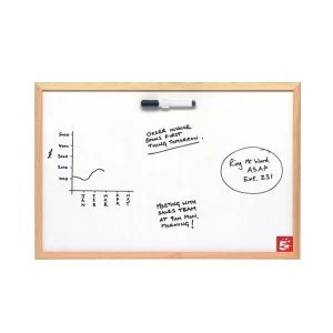 image of 5 Star Office Value 900 Lightweight Drywipe Board with Wooden Frame