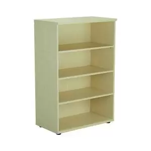 Image of Jemini Wooden Bookcase 800x450x1200mm Maple KF810353 KF810353