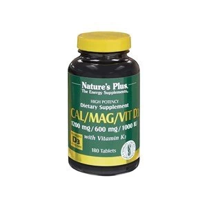 Image of Natures Plus CalMagVit D3 with Vitamin K2 Tablets 180 Tabs