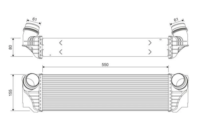 Image of Intercooler VALEO 818367