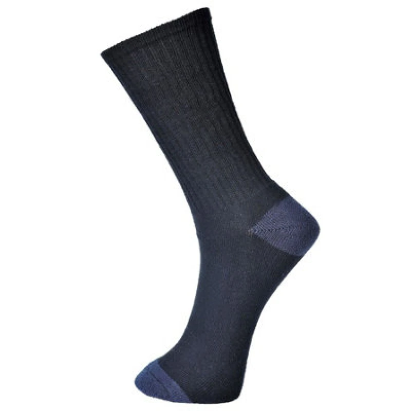 Image of Portwest Classic Cotton Socks SK13BKR39-43 Colour: Black