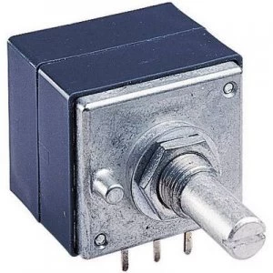 Image of ALPS RK27112 100KBX2CC Single turn rotary pot dustproof mid position detent Stereo 0.05 W 100 k