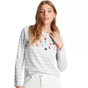 Image of Joules Womens Harbour Luxe Relaxed Heavyweight Jersey Top UK 12- Bust 37' (94cm)