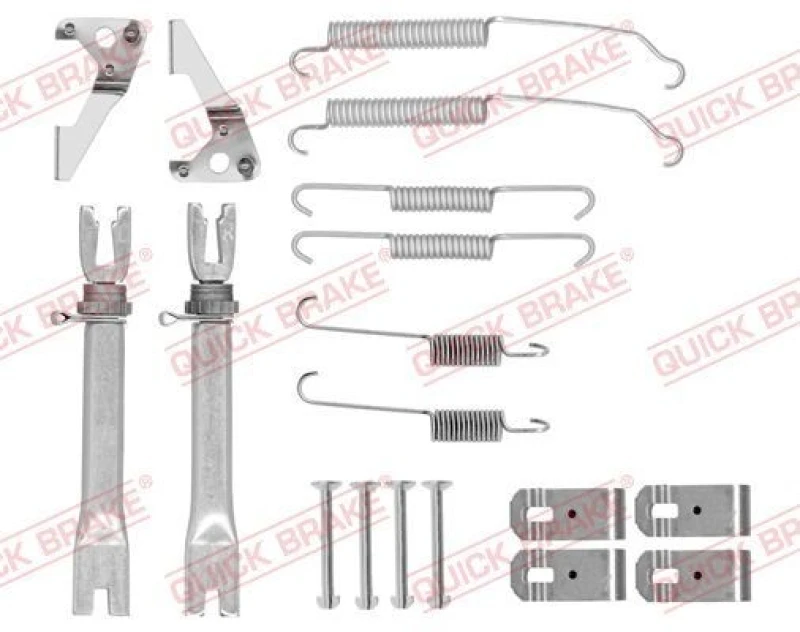 Image of QUICK BRAKE Brake shoe fitting kit QUICK BRAKE 105-0015S