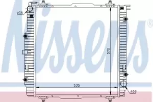 image of 62599A Nissens Radiator engine cooling