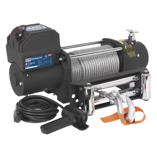 image of Sealey SRW5450 Self Recovery Winch 5450kg Line Pull 12V