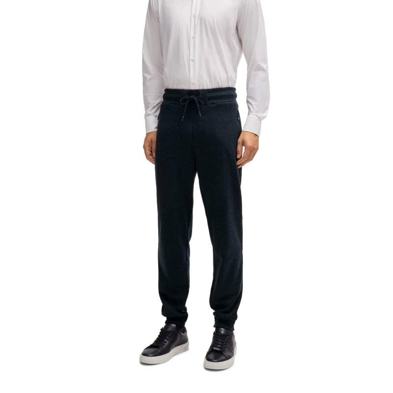 Image of Boss Mens P Lamont Short Sleeve Polo Shirt Dark Blue male L