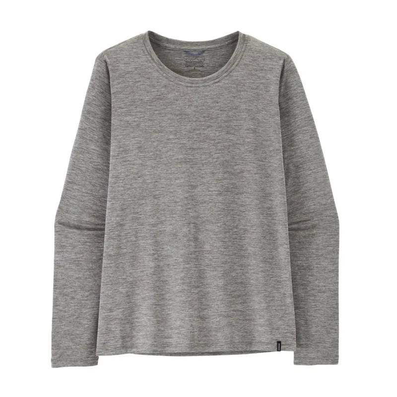 Image of Womens long sleeve T-Shirt Patagonia Cap Cool Daily Gris Female S