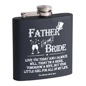 image of Arora Ultimate Gift for Man Hip Flask-Father of The Bride, Multicolour, One Size