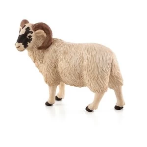 image of ANIMAL PLANET Farm Life Black Faced Sheep (Ram) Toy Figure