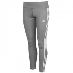 image of adidas 3 Stripe Tights Ladies - Grey/White