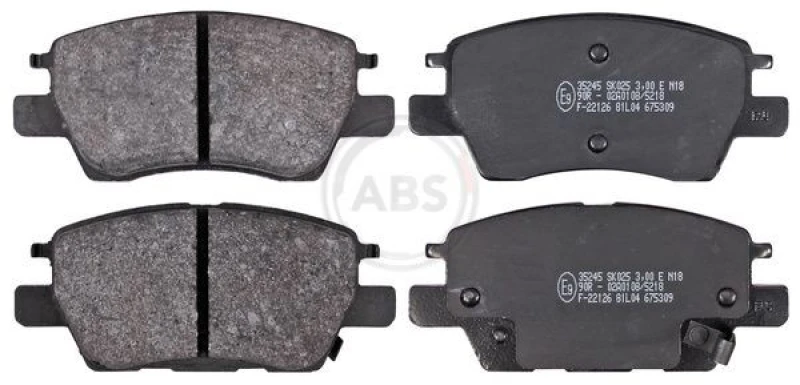 Image of A.B.S. Brake pad set A.B.S. 35245