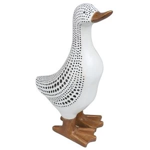 Image of Decor Dot Duck Black White Small Ornament