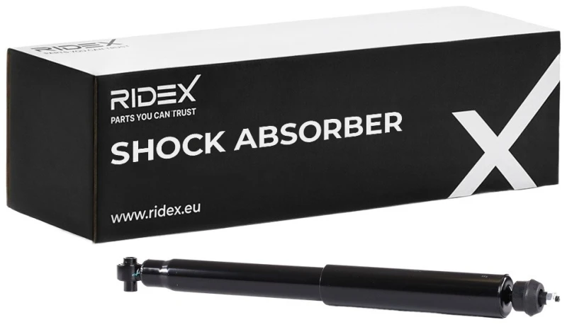 Image of RIDEX 854S0205 Shock absorber Rear Axle, Gas Pressure, Spring-bearing Damper, Top pin Shock Absorber (854)