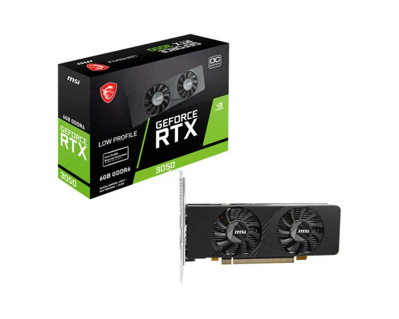 Image of MSI GEFORCE RTX 3050 LP E 6GB OC GDDR6 Graphics Card GEFORCE RTX 3050 LP E 6G OC