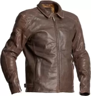 Image of Halvarssons Trenton Motorcycle Leather Jacket, brown, Size 52, brown, Size 52