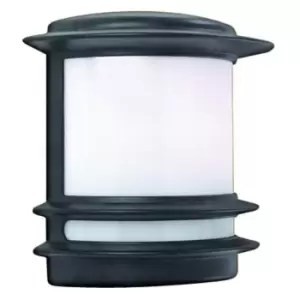 image of Searchlight Lighting - Searchlight Stroud - 1 Light Outdoor Garden Wall Light Black IP44, E27