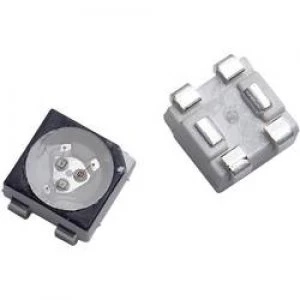Image of SMD LED multi colour PLCC4 Red Green Blue 620 mcd 1200 mcd 280 mcd