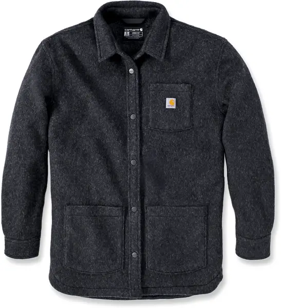 Image of Carhartt Lose Fit Fleece Ladies Jacket, black, Size XS for Women