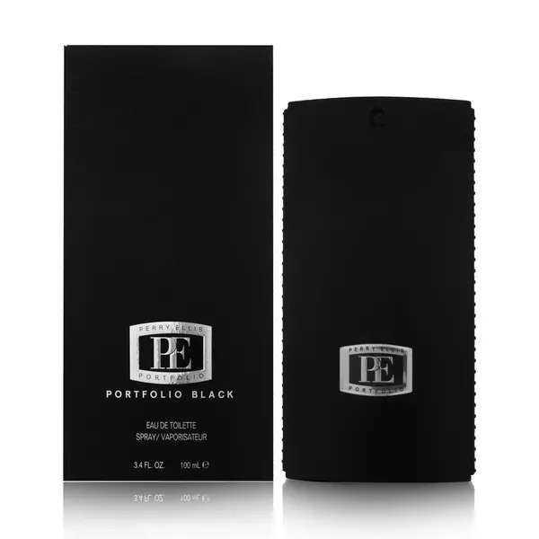 image of Perry Ellis Portfolio Black Eau de Toilette For Him 100ml