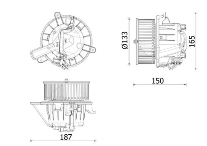 Image of Blower motor MAHLE AB 332 000P