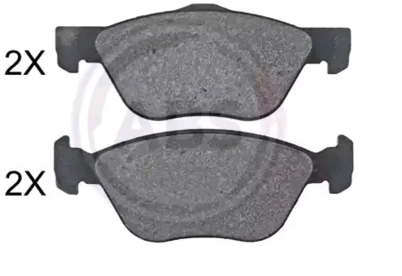 Image of A.B.S. 35115 Brake pad set without integrated wear sensor Brake Pad Set,disc brake (402)