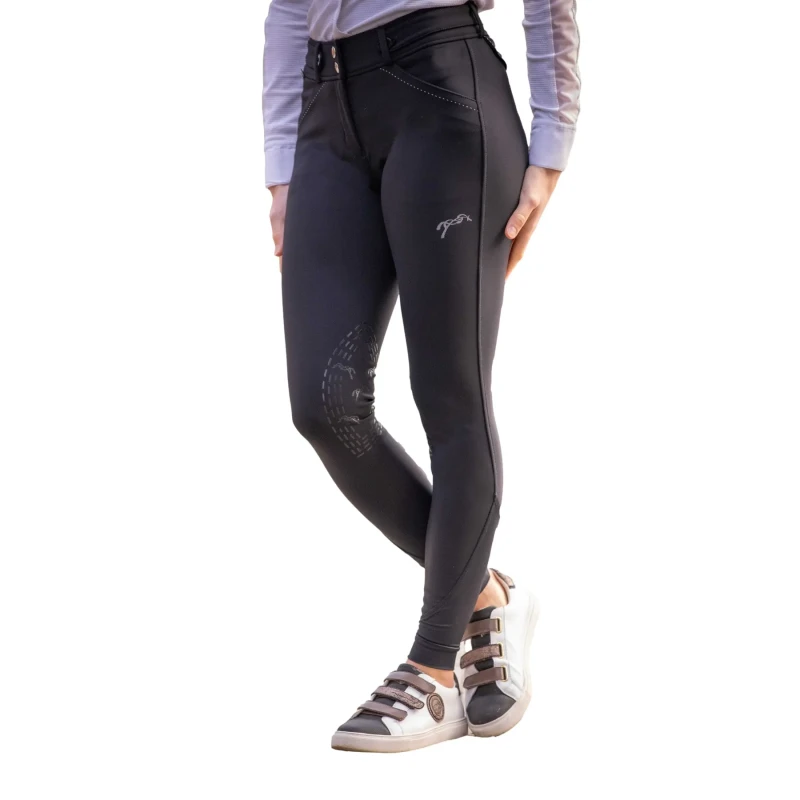 Image of Penelope Full grip riding Trousers For Her Penelope New Point Sellier Noir Female 34