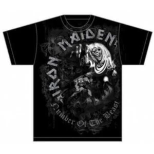 Image of Iron Maiden NOTB Grey Tone Mens T Shirt Large