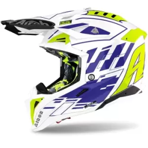 Image of Airoh Aviator 3 Rampage Blue Graphic 2XL